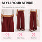 Women's Wide-Leg Sweatpants with Side Stripes