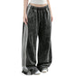 Women's Wide-Leg Sweatpants with Side Stripes