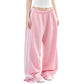 Women's Wide-Leg Sweatpants with Side Stripes