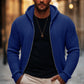 Men's Casual Zip-Up Hooded Knit Sweater