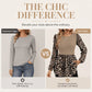 Women's Leopard Print Long Sleeve Top