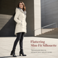 Women's Mid-Length Fleece Lined Hooded Coat