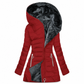 Women's Mid-Length Fleece Lined Hooded Coat