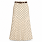 Women's High Waist Polka Dot Pleated Skirt