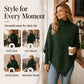 Women's Cable Knit Poncho Sweater