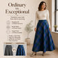 Women's Elegant High-Waisted Plaid Long Skirt