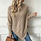 Women's Cable Knit Poncho Sweater