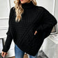 Women's Cable Knit Poncho Sweater