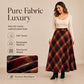 Women's Elegant High-Waisted Plaid Long Skirt