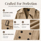Women's Double Breasted Long Trench Coat
