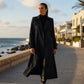 Women's Double Breasted Long Trench Coat