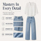 Women's Wide-Leg Jeans with Front Seams