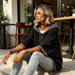 Women's Leopard Print Trim Hoodie