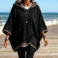 Women's Leopard Print Trim Hoodie