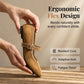 Comfortable PU Suede-Look Ballet Flats with Strap