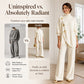 Women's Elegant Turtleneck Sweater & Wide-Leg Pants Set