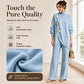 Women's Elegant Turtleneck Sweater & Wide-Leg Pants Set