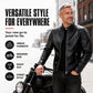 Men's Slim-Fit PU Leather Jacket