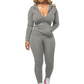 Women's Long Sleeve Hooded Sweatsuit