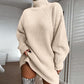 Women's Cozy Turtleneck Knit Sweater Dress