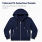 Women's Premium Full Zip Hooded with Zipper Pockets