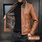 🧥 Plush-Lined Warmth, Refined Leather-Look Style | Men's Zip Jacket