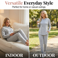Women's Solid Color 2-Piece Casual Tracksuit Set