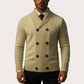 Men's Double Breasted Shawl Collar Knit Cardigan