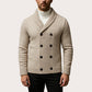 Men's Double Breasted Shawl Collar Knit Cardigan