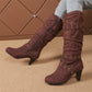 Women's Faux Suede Slouchy Knee High Boots