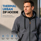 🔥 Everyday Warmth | Men’s Plush-Lined Full-Zip Hoodie with Drawstring Hood