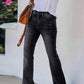 Women's Casual High-Waist Flare Jeans