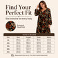 Women's Elegant Maple Leaf Print Dress