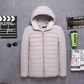 Men's Warm Quilted Hooded Puffer Jacket