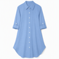 Women's Solid Color Satin Button Up Formal Shirt with Fashion Sleeves