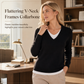 Women's Fake Two-Piece V-Neck Knit Top