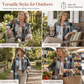 Casual Loose Fit Plaid Long Sleeve Shirt Plus Size Sun Protection Outerwear for Spring and Autumn