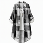 Casual Loose Fit Plaid Long Sleeve Shirt Plus Size Sun Protection Outerwear for Spring and Autumn