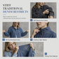 Women's Oversized Denim Mock Neck Mini Dress