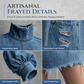 Women's Oversized Denim Mock Neck Mini Dress