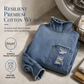 Women's Oversized Denim Mock Neck Mini Dress