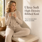 Women's Casual 2 Piece Knitted Cardigan Sweater and Wide Leg Pants Set