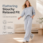Women's Casual Striped Top and Pants Set