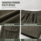 Men's Summer Casual Cargo Pants with Drawstring