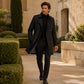 Men's Trench Coat with Detachable Lining