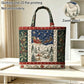 Christmas Theme Quilted Tote Bag