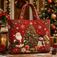 Christmas Theme Quilted Tote Bag