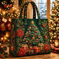 Christmas Theme Quilted Tote Bag