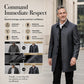 Men's Mid-Length Collared Trench Coat
