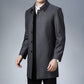 Men's Mid-Length Collared Trench Coat